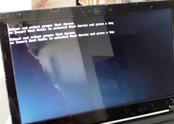 ошибка загрузки reboot and select proper boot device